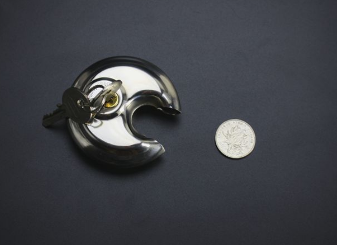 3 x 70mm 2-3/4" Steel Armor Disc Padlock for Trailer / Self Storage keyed alike