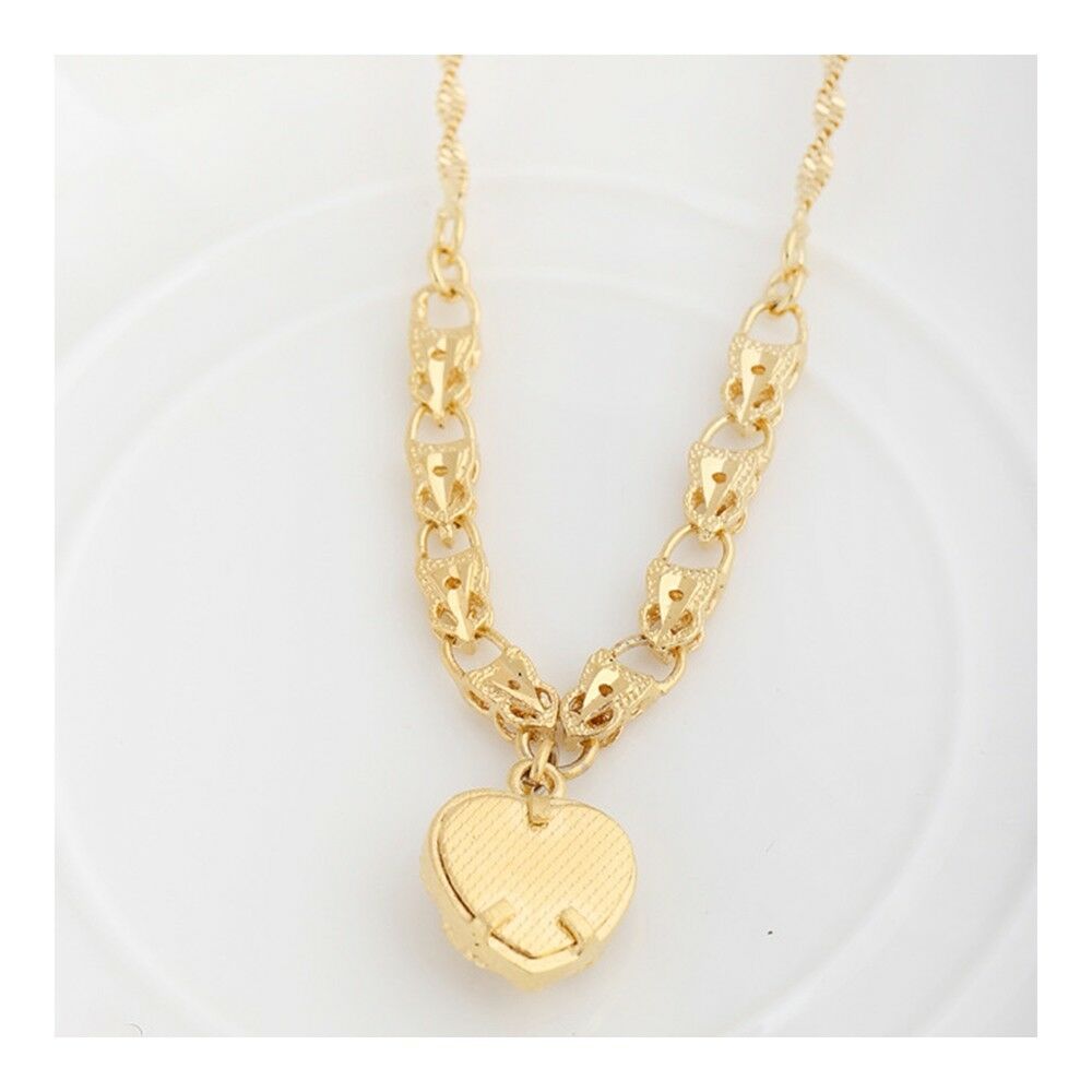 Hollow Love Heart Peach Necklace