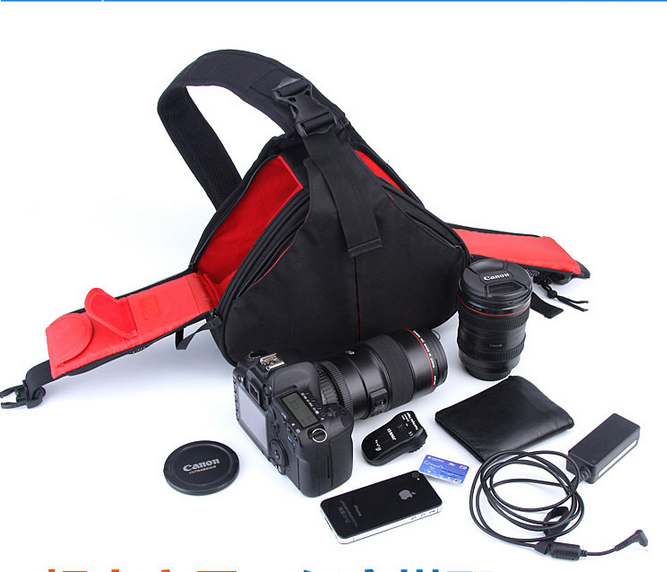 Triangle Chest Shoulder Camera Bag for DSLR Canon Nikon Universal