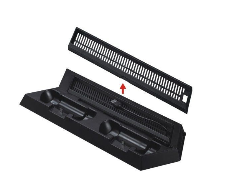 Brand New Dual Cooling Fan Charging Dock Station for PS4 with 3 Port USB HUB