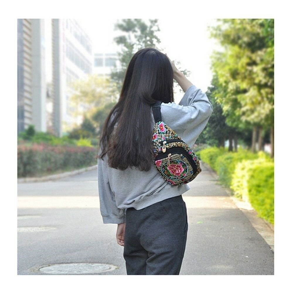 New Original Design Cosmetic Bag Woman's Bag High Volume Waist Bag    copper cra