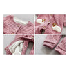 Infant Baby One-pieces Boy Girl Thick Warm 0-1-2 years old :red coffee(rose) 66c