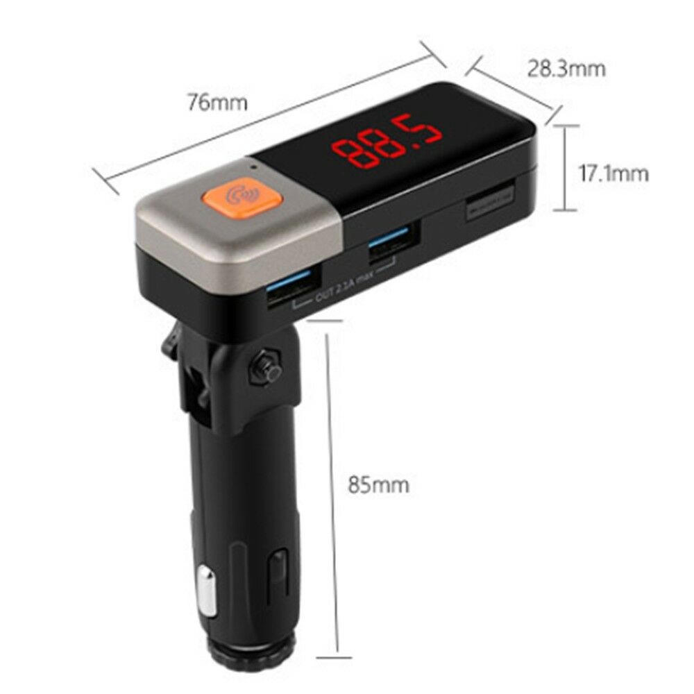 BC11 Car Bluetooth MP3 Handsfree Dual USB Charger FM Transmitter