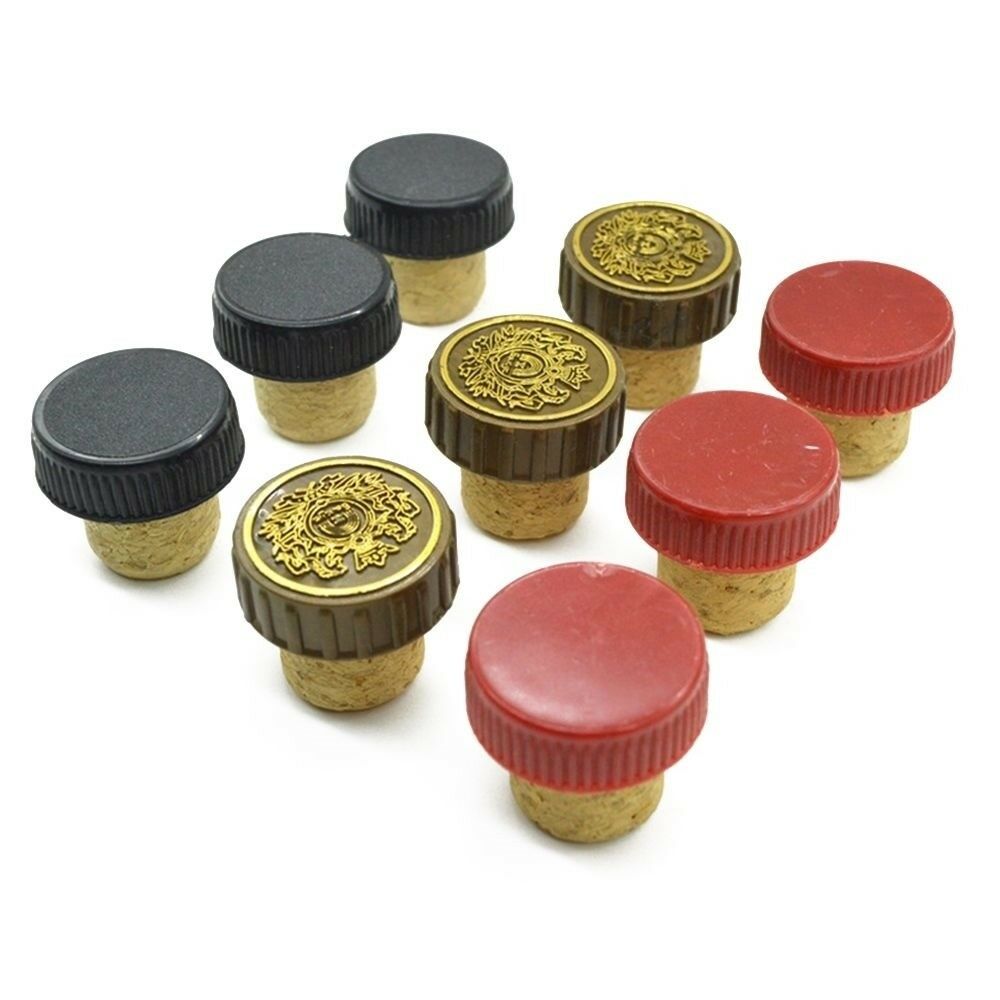 10pcs T shape Wood Wine Stopper Cork Homemade Wine Making Bordeaux