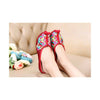 Old Beijing Cloth Shoes Summer Woman Cowhells Sole Embroidered Shoes Slipsole Vi