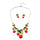 Jewelry Necklace Oil Cherry Cute Sweet Necklace Suit Woman Clavicle Necklace