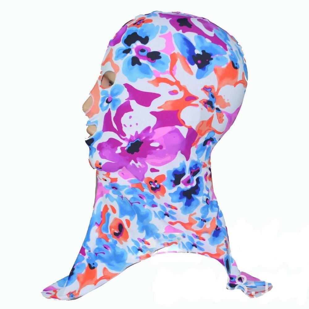 Swimming Cap Facekini Guard Head UV Jellyfish   B