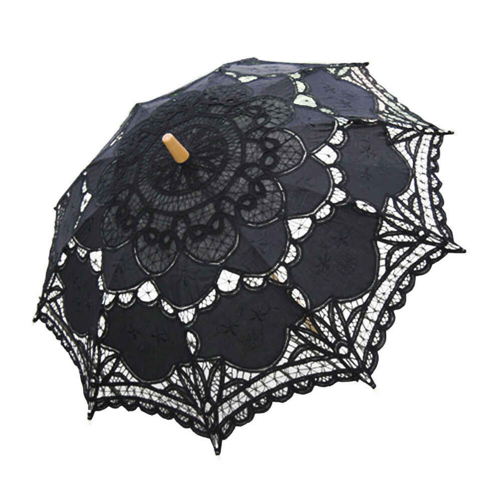 Handmade Cotton Craft Lace Macrame Children Umbrella Wedding Classical Photo