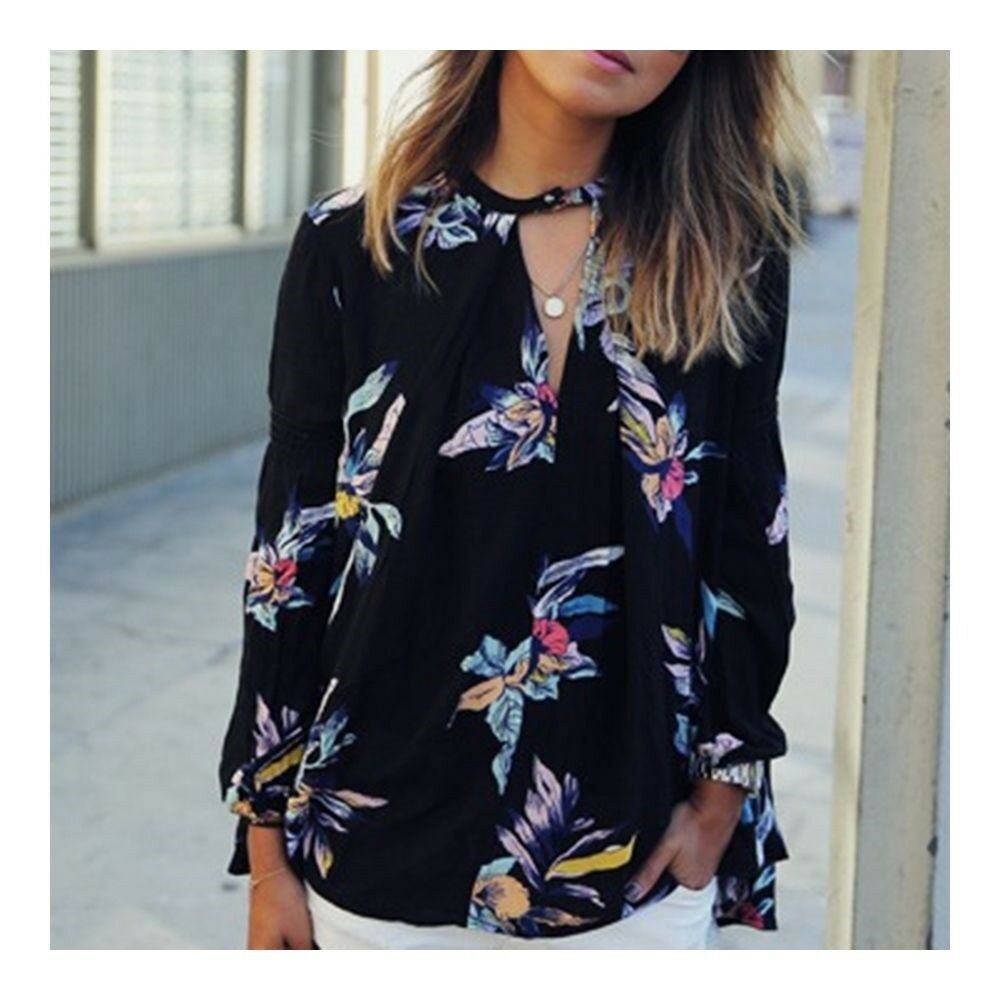 Half Opening Collar Printing Slim Shirt