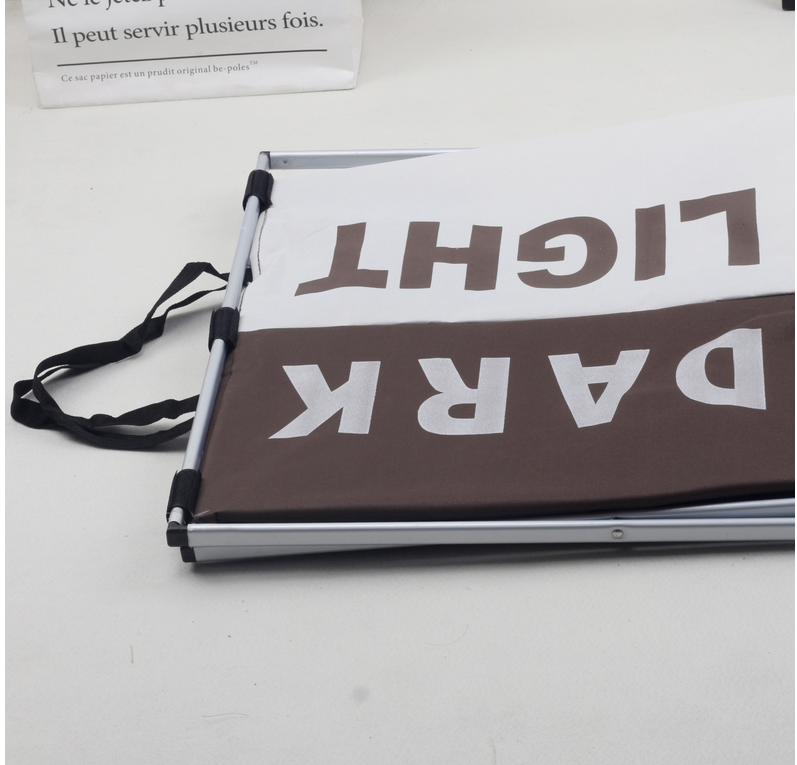 Large 2Compartments Durable Aluminium Rack Folding Laundry Basket Storage Hamper