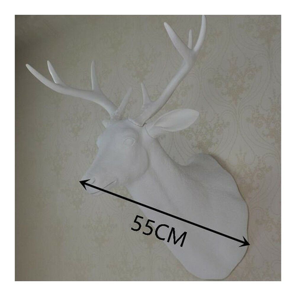 Large Size Plastic Deer Head Wall Hanging Decoration golden