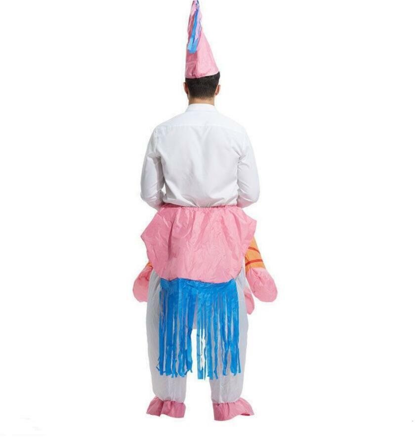 Inflatable UNICORN Costume Adult Ride Novelty Fancy Dress Party Outfit
