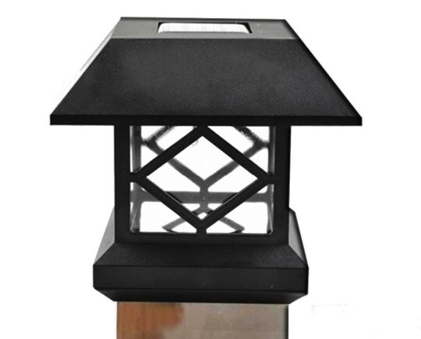 LED Solar Outdoor Light Post Cap Garden Fence