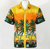 Hot LARGE SIZE Men Aloha Shirt Cruise Tropical Luau Beach Hawaiian Party Palm
