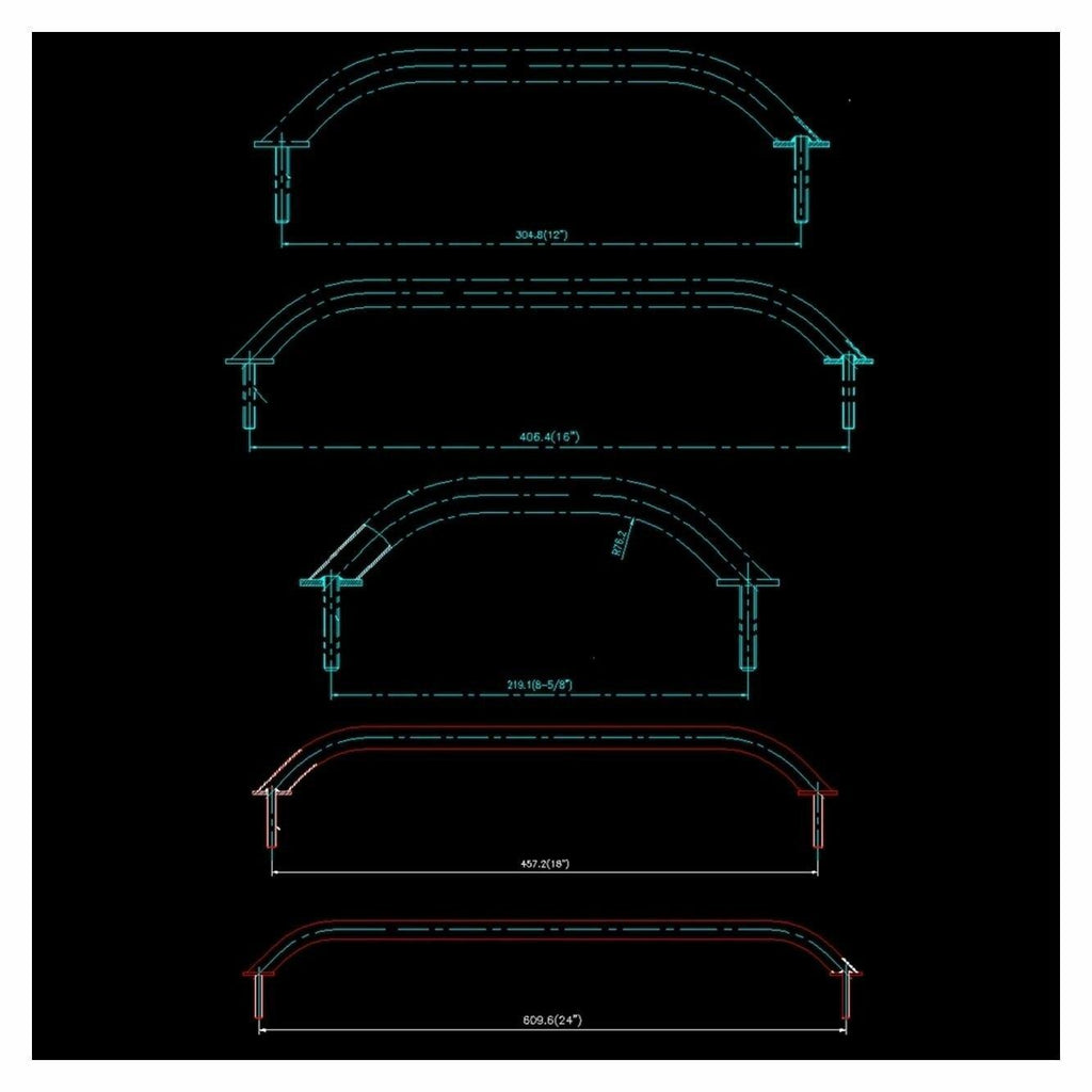 Marine Hatch Grab Handle Door Stainless Steel Yacht 3050S 12inch