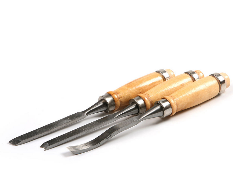 12 Piezas Profesional 20.3cm Tallar en Madera Cincel Gubia Set Torno Carpintería