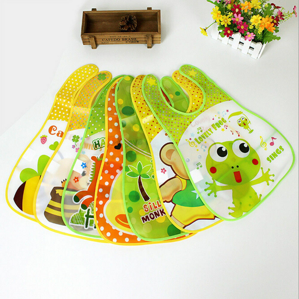 Cute Cartoon Bib Feeding Bibs Baby Bibs Saliva Towel Waterproof  Strawberry