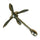 304 Galvanised Steel Boat Fishing Net Beach Anchors Grapnel Folding 1.5KG