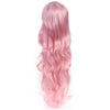 90cm down to Waist Cosplay Anime Wig Pink Long finger wavy Hair cap