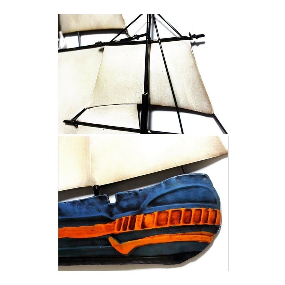 Iron Vintage Sailboat Wall Hanging Decoration
