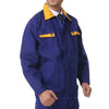 Working Protective Gear Uniform Suit Canvas Garage yellow collar top clothes 170