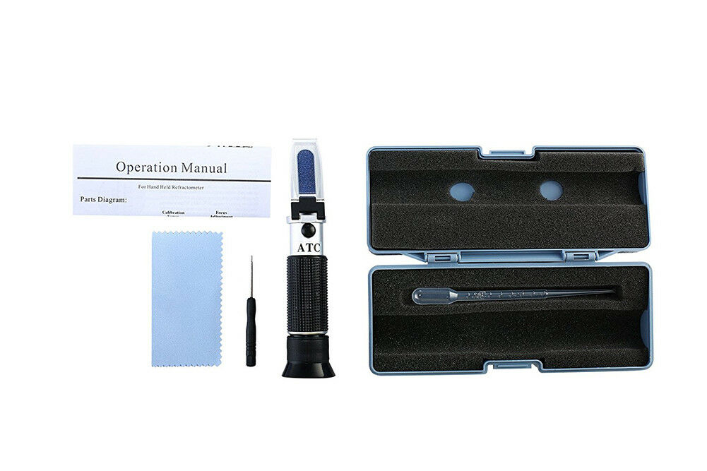 0-10% Brix Refractometer Automatic Temperature Compensation Fruit  Refractometer