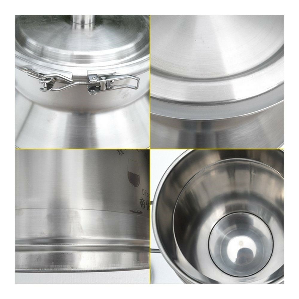 30L Hook Design Fermentation Barrel Home Wine Making Milk Barrel without Faucet