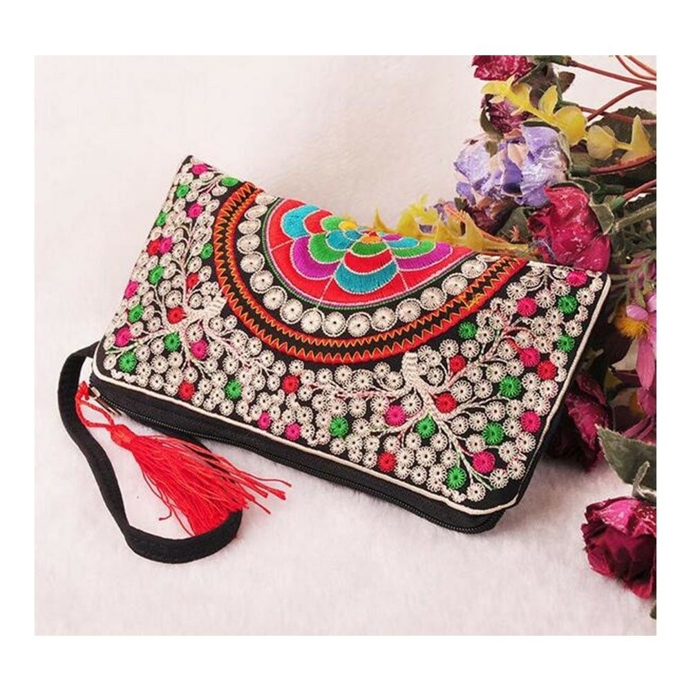 Yunnan National Handbag Coin Case Mobile Phone Bag Comestic Bag Embroidery Bag
