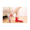 Old Beijing Cloth Shoes Assorted Colors Casual Tie Embroidered Shoes Slipsole Lo