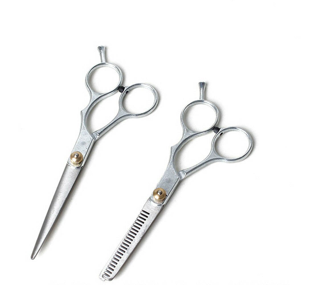New Professional Silver Barber Hair Cutting Thinning Scissors Shears Hairdressin