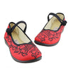 Old Beijing Cloth Shoes Rubber Sole Flat    red