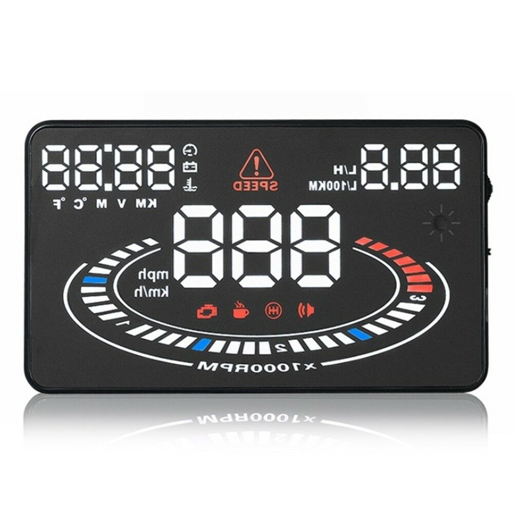 5.5" E300 HUD Head Up Display Car OBD2 OBDII Speed Warning Projector