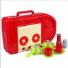 Kid's Kitchen Utensils Set Play House Changable Combination Kitchenware Red/pink
