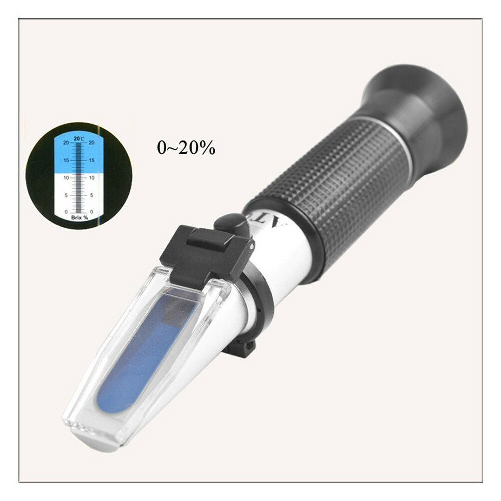 0-20% Brix Refractometer Automatic Temperature Compensation Fruit Refractometer