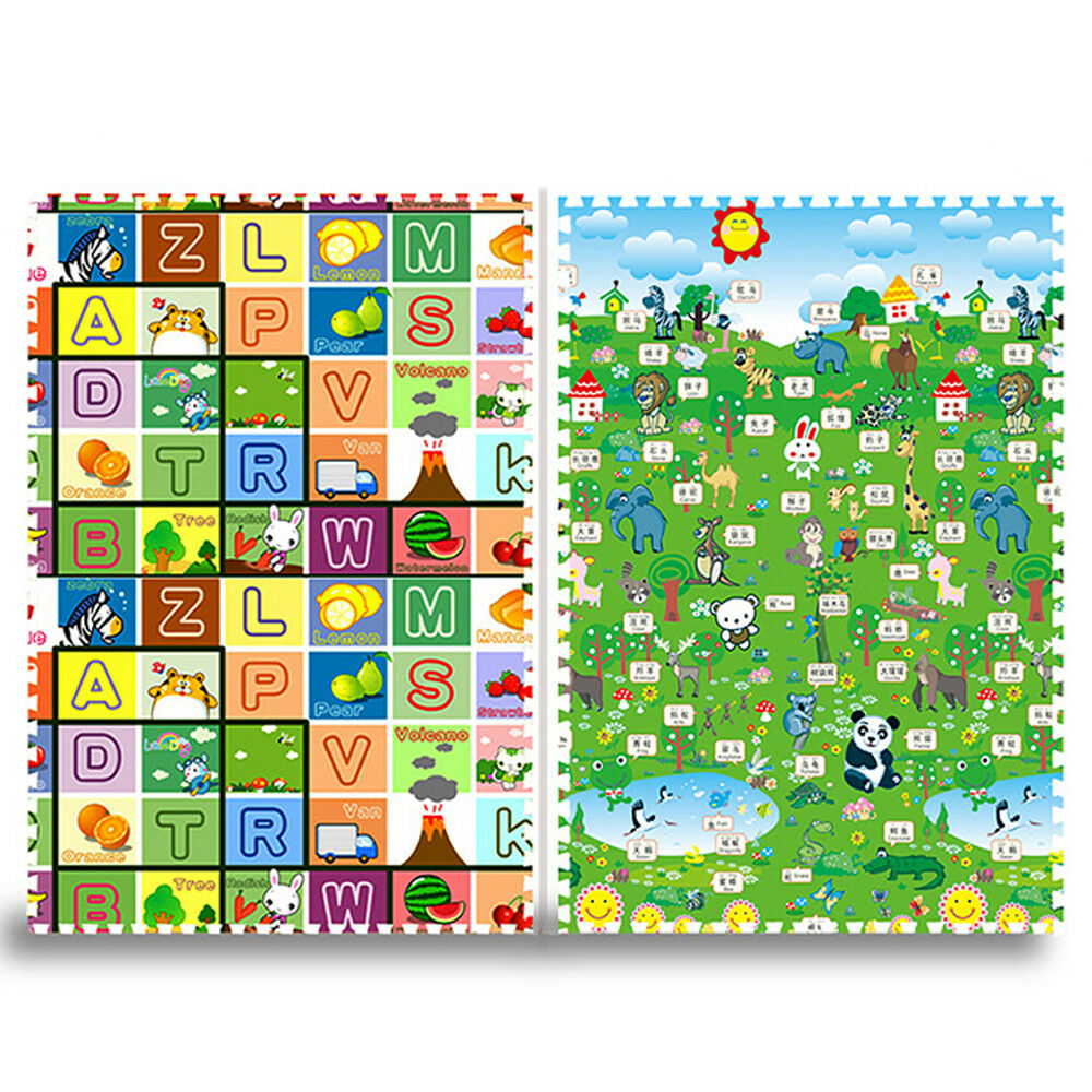 Infant Babay Climbing Mat 2cm Thick Puzzle Game Floor Stripe