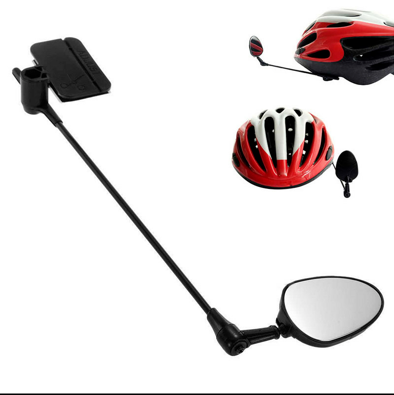 Bicycle 45mm Rear Mirror with 240mm Arm Bike Helmet Rearview Riding Mount