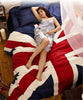 UK Flag Velvet Warm Duvet Quilt Cover Sets Bedding Cover Sets