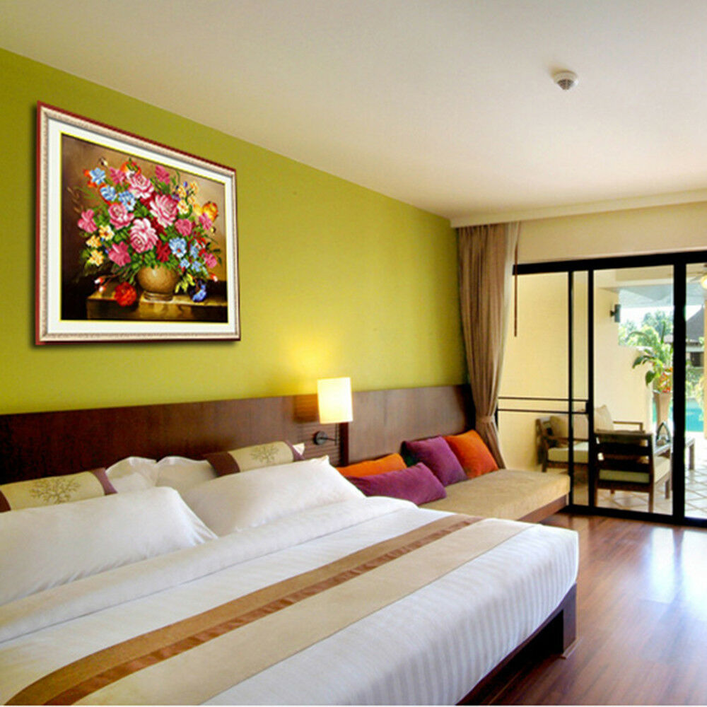 5D Round full diamond DIY painting 4464 flowers