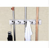 Wall Mounted Mop Organizer Holder Kitchen Mop Holder 5 Position Mop Organizer