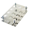 Stainless Steel Bullet Wine Glasses Holder Cup Stand 12 Hole (hole diameter 2.8c