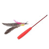 Pearl Feather Big Bird Toy Tease Stick 2pcs