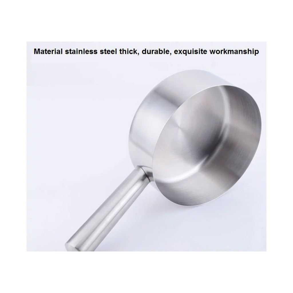 Spot stainless steel long-handled spoon thickened water bailer kitchen spoon thick shatterproof household water shell water scoop 2600ml - Mega Save Wholesale & Retail - 3