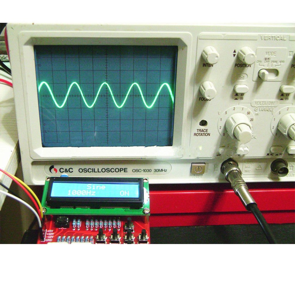 DDS function generator square wave pulse triangle sine sawtooth noise generator DIY kit - Mega Save Wholesale & Retail - 5