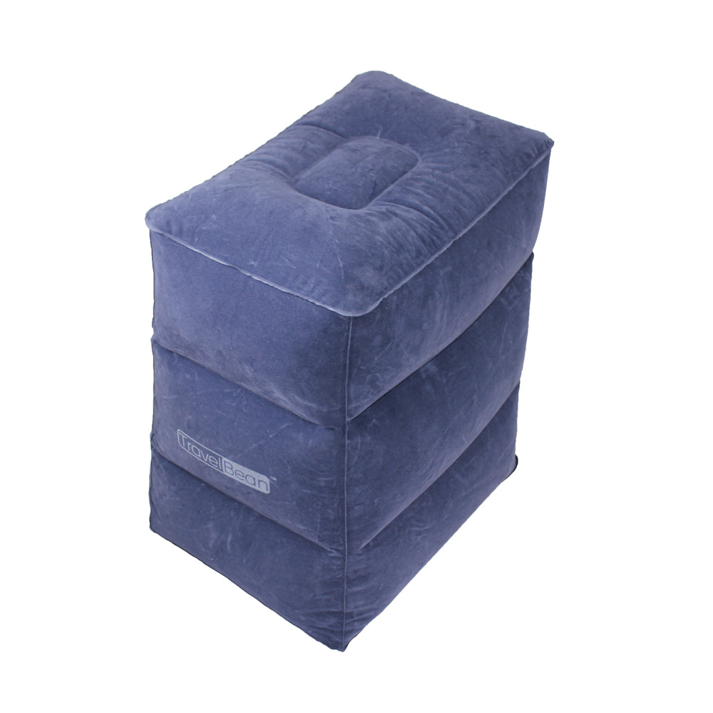 Inflatable Travel Footrest, Leg Rest Travel Pillow - Kids' Bed to Lay Down Flat on Flights