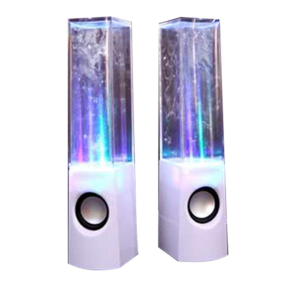 Dancing Water Speaker Music Fountain Light Speakers USB LED Dancing Water Show White - Mega Save Wholesale & Retail