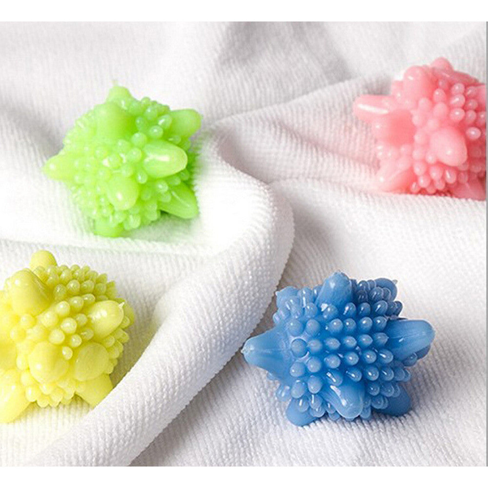 4pc Magnetic Laundry Washing Ball with random colour For machine wash and dry Fabric Softener & Fresh - Mega Save Wholesale & Retail - 4