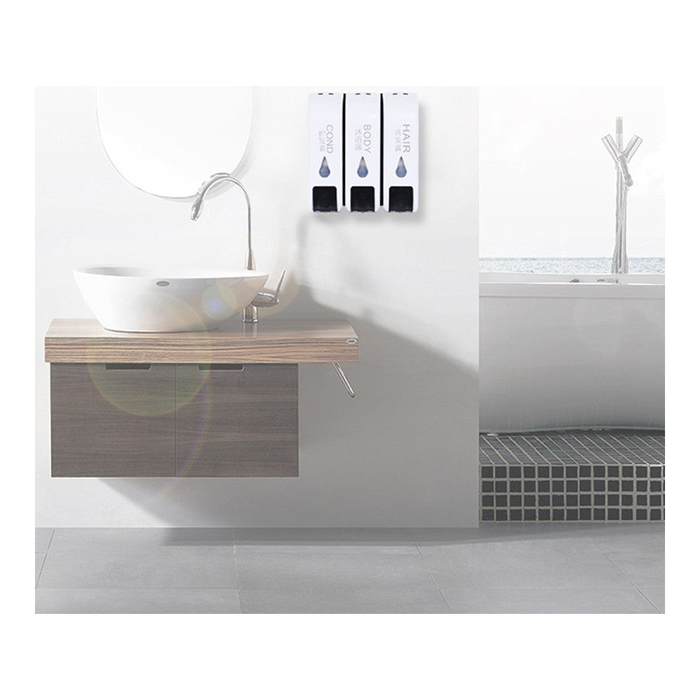 Morton manufacturers of bathroom wall-mounted manual three soap dispenser soap dispenser shower gel bottle hand sanitizer device to - Mega Save Wholesale & Retail - 2