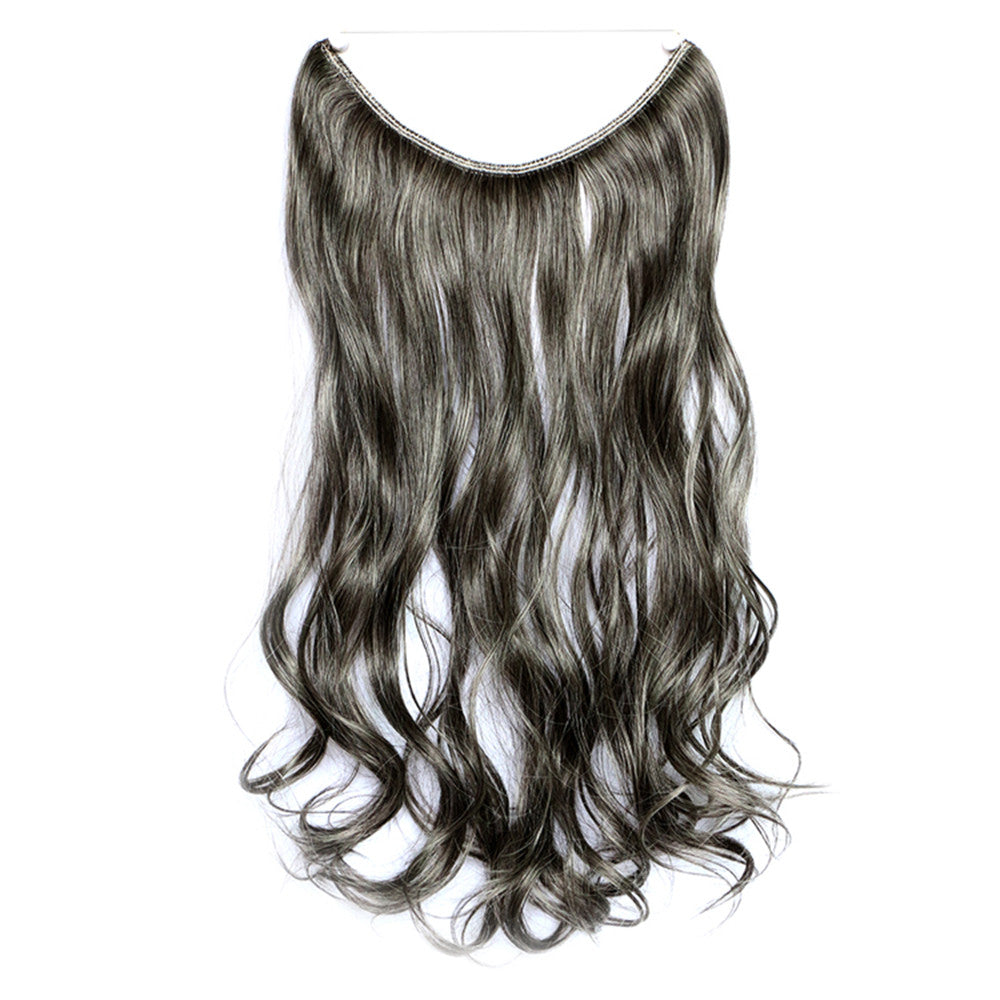 The new wig manufacturers wholesale hair extension fishing line hair extension piece piece long curly hair wig piece foreign trade explosion models in Europe and America  4A/613 - Mega Save Wholesale & Retail - 1
