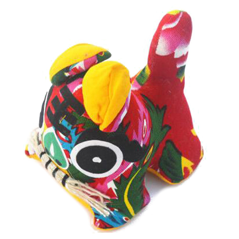 Chinese Style Cloth Tiger Home Decoration Table Decoration Gift Red Vintage Flower Cloth - Mega Save Wholesale & Retail