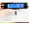 2 In 1 LCD Display Thermometer Car Electronic Clock Type Of Air Outlet Clamp Electronic Clock Car Accessory - Mega Save Wholesale & Retail